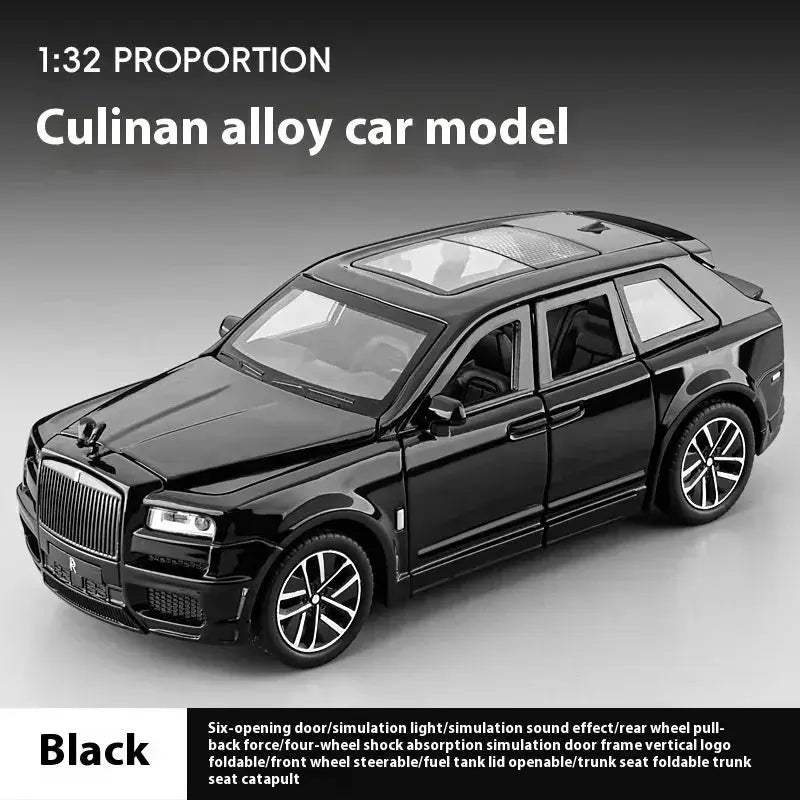 1 To 32 Rolls Royce Cullinan Diecast Metal Model Pull Back Toy Car - Image 9