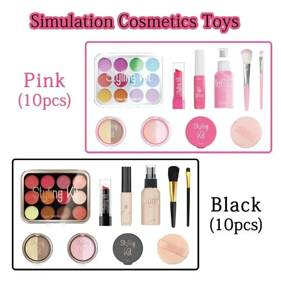 Kids Makeup Toy Set Educational Beauty Playset With Cosmetic Bag - Image 2