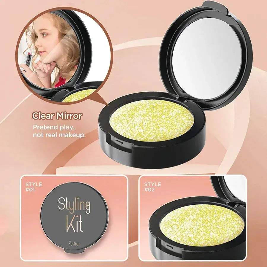 Kids Makeup Toy Set Educational Beauty Playset With Cosmetic Bag - Image 4
