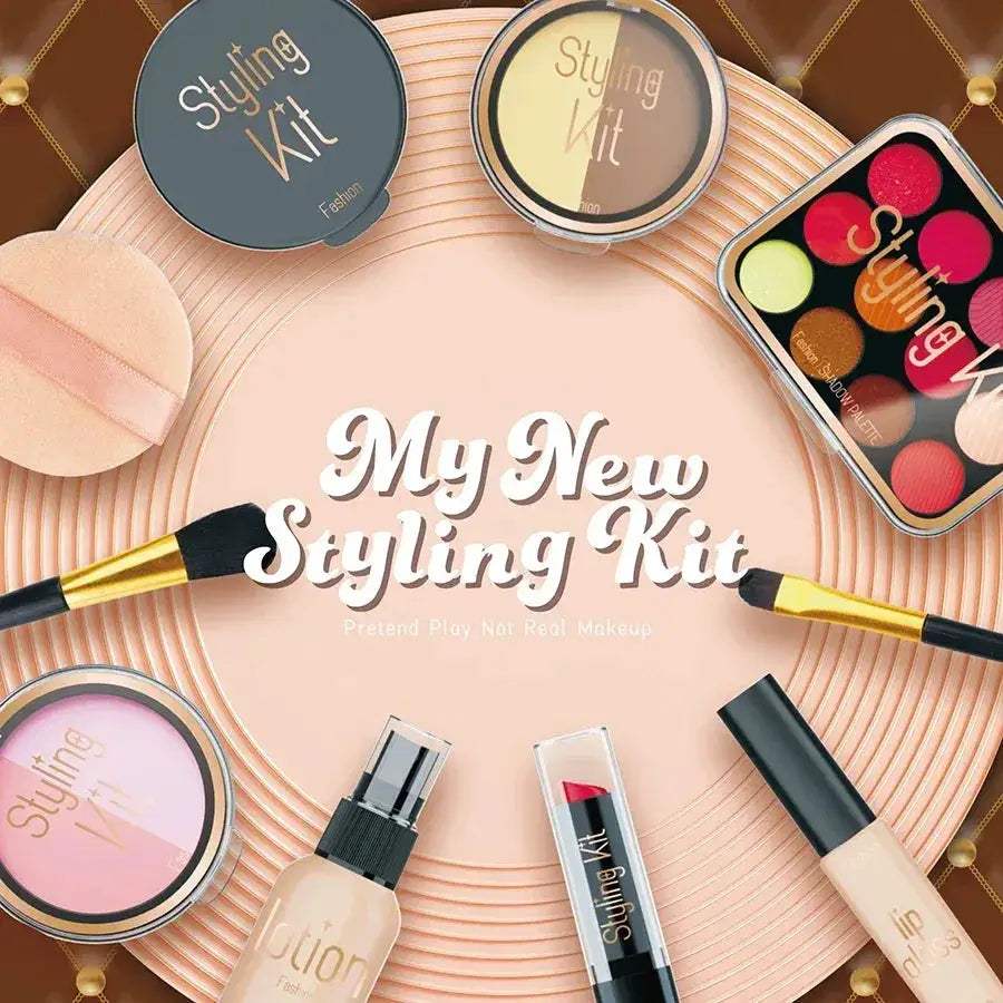 Kids Makeup Toy Set Educational Beauty Playset With Cosmetic Bag - Image 6