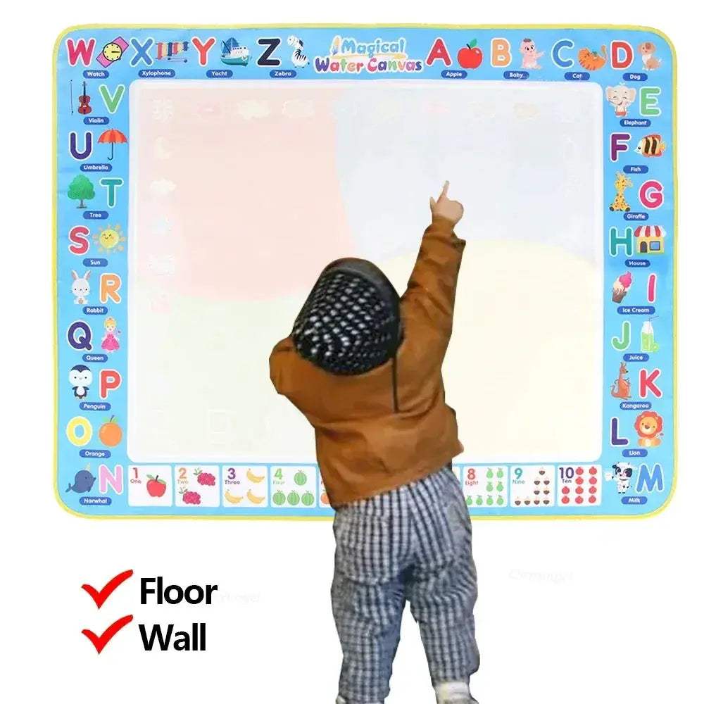 Large Magic Water Drawing Mat With Reusable Pens For Kids - Image 4