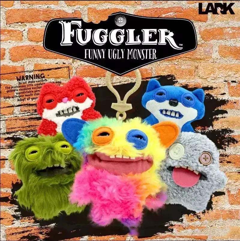 Fuggler Monster Plush Keychain 10cm Adorable Gift For Kids