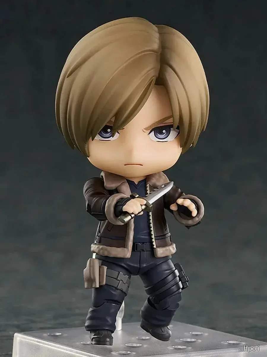 10cm Resident Evil Cute Figure, Kawaii Chibi Leon S. Kennedy Anime Action Figures - Image 7