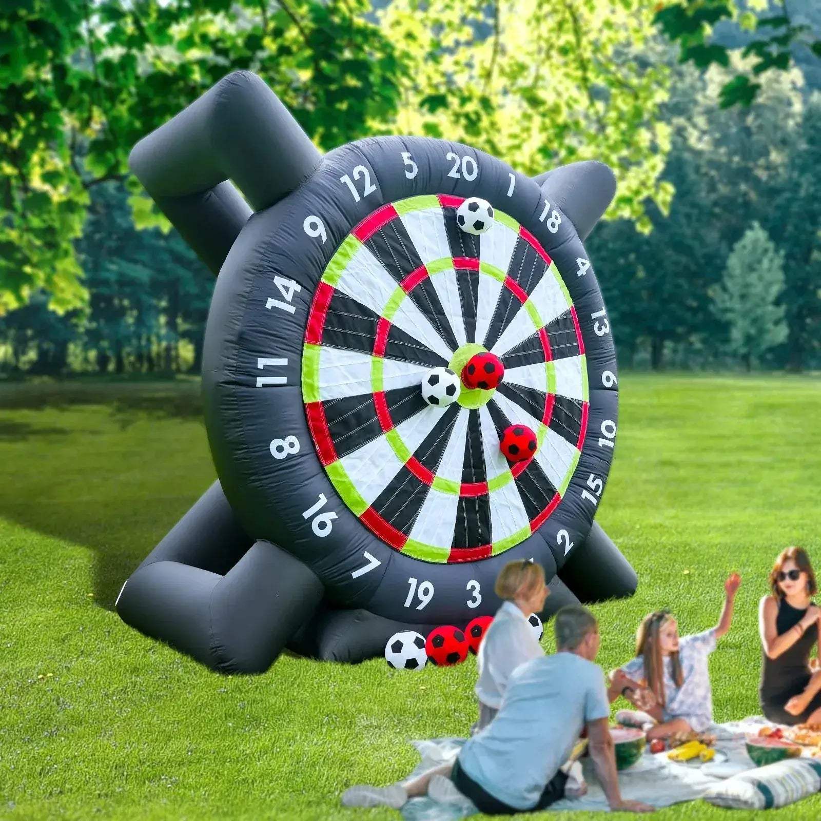 Giant Outdoor Inflatable Darts Board With Soccer Balls - Image 6