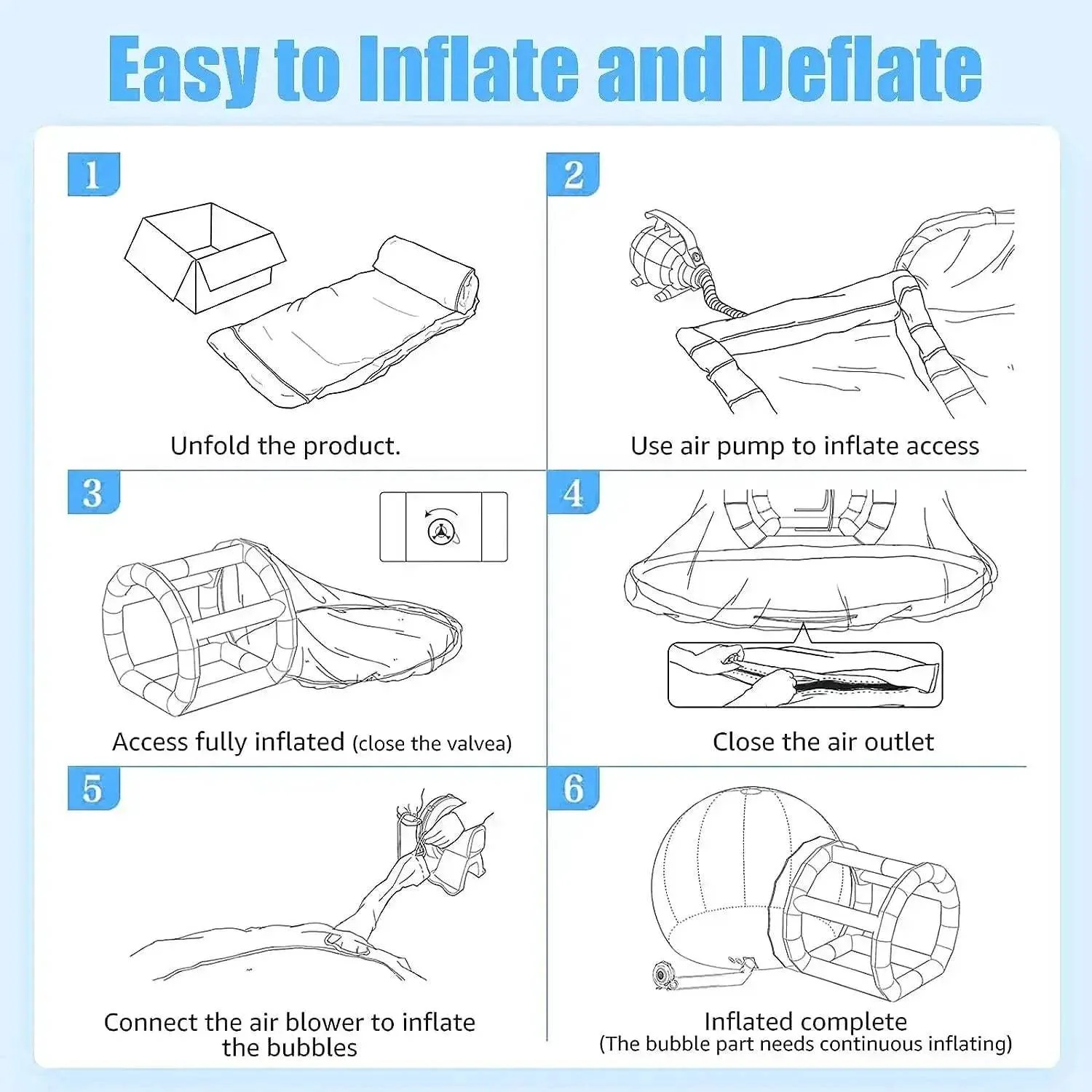 Durable TPU Bubble Dome Bounce House Inflatable Tent - Image 6