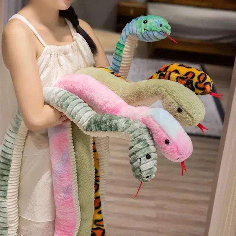 Giant Simulated Snake Plush Pillow 120 to 180cm Soft Gift - Image 4