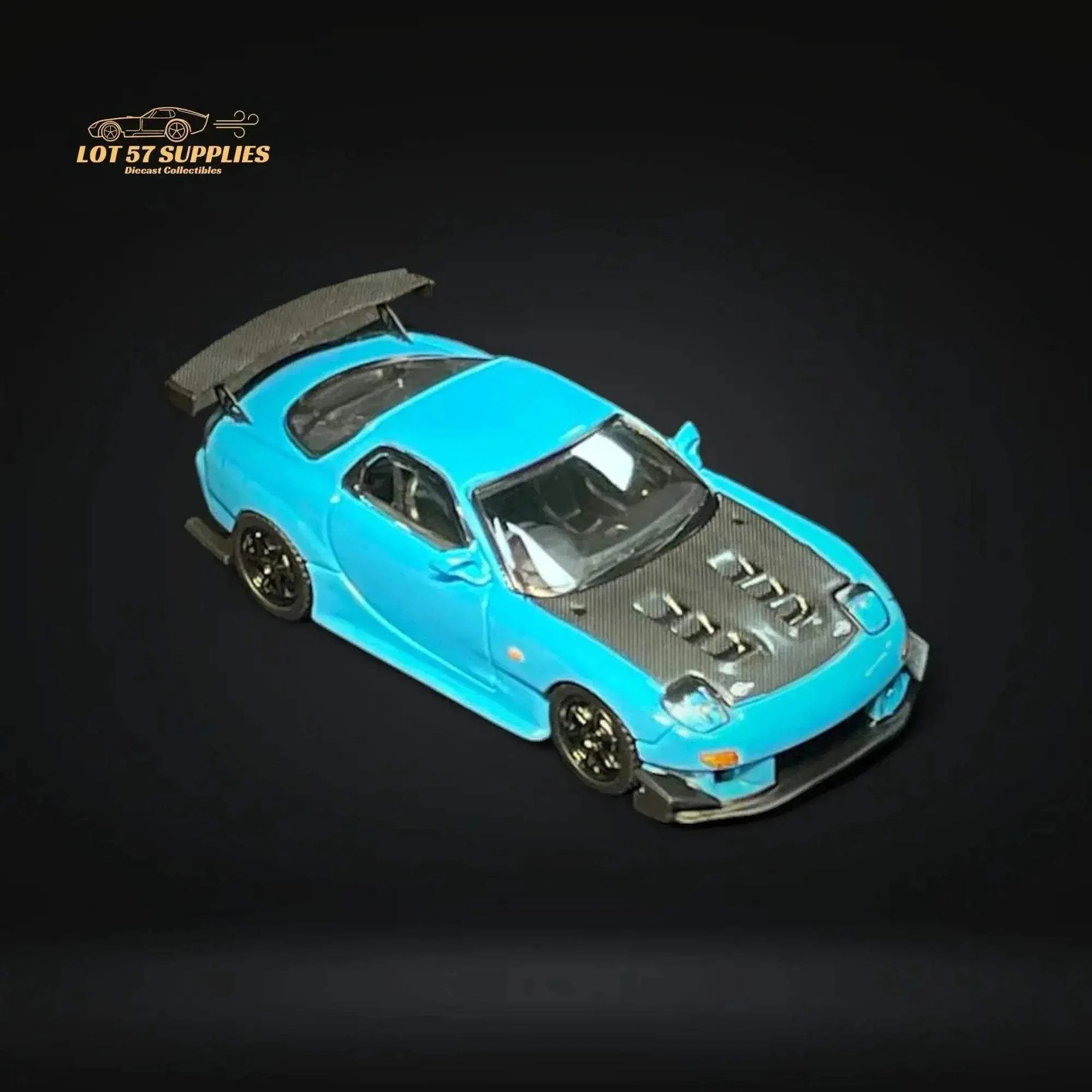 123 Hobby Mazda FD3S RX-7 Baby Blue 1:64 - Image 2