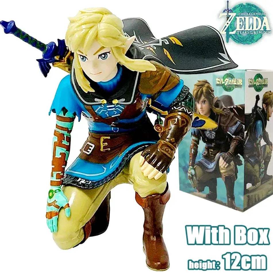 Legend Of Zelda Link Figure With Treasure Box Collectible 12cm
