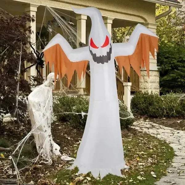 Giant Ghost Inflatable Halloween Decoration With Flashing LED Eyes - Image 2