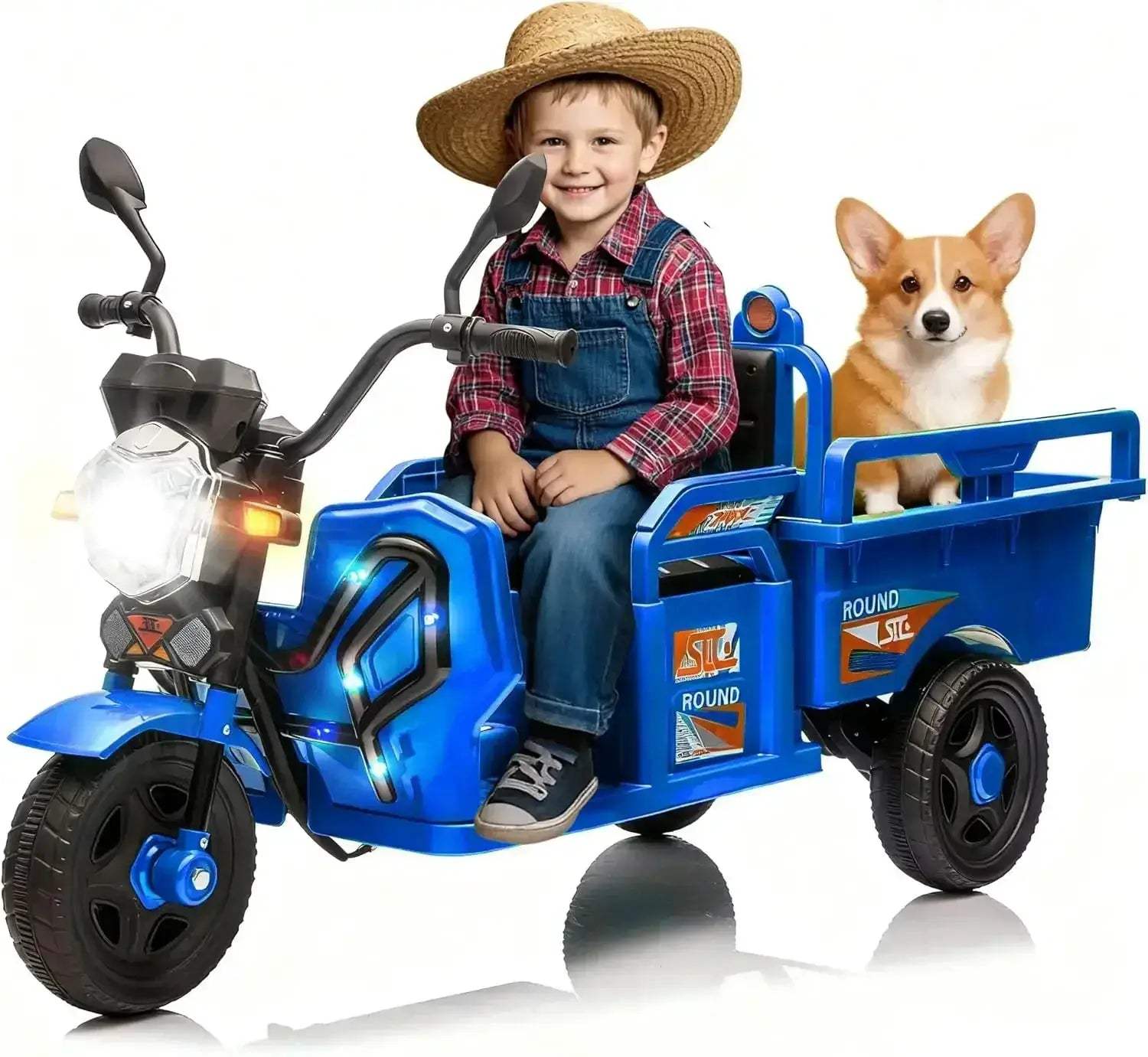12V Kids Ride On Car With Large Cargo Storage Capacity