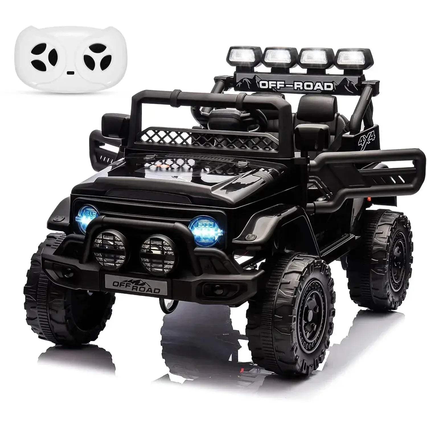 12V Kids Ride On Truck With Remote Control LED Lights