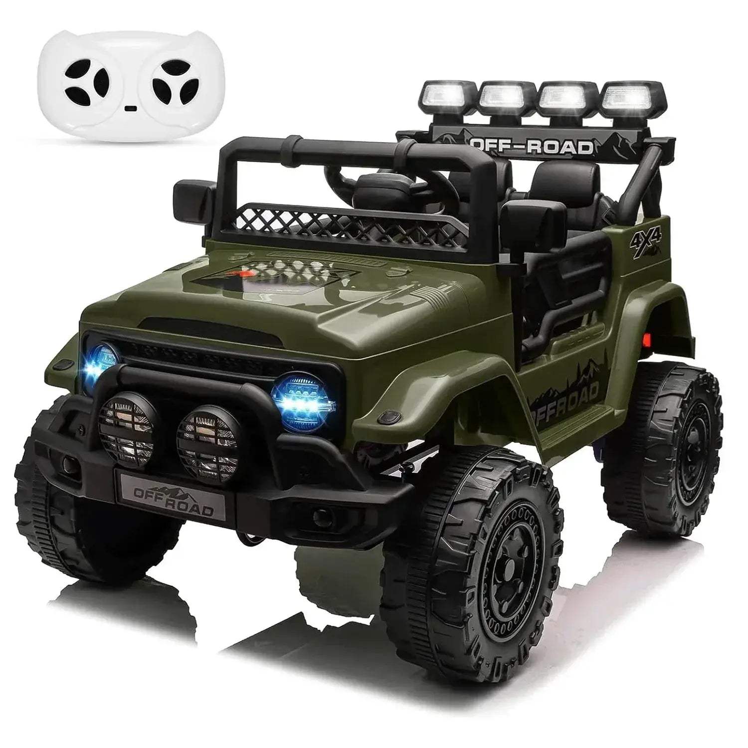 12V Kids Ride On Truck With Remote Control LED Lights - Image 10