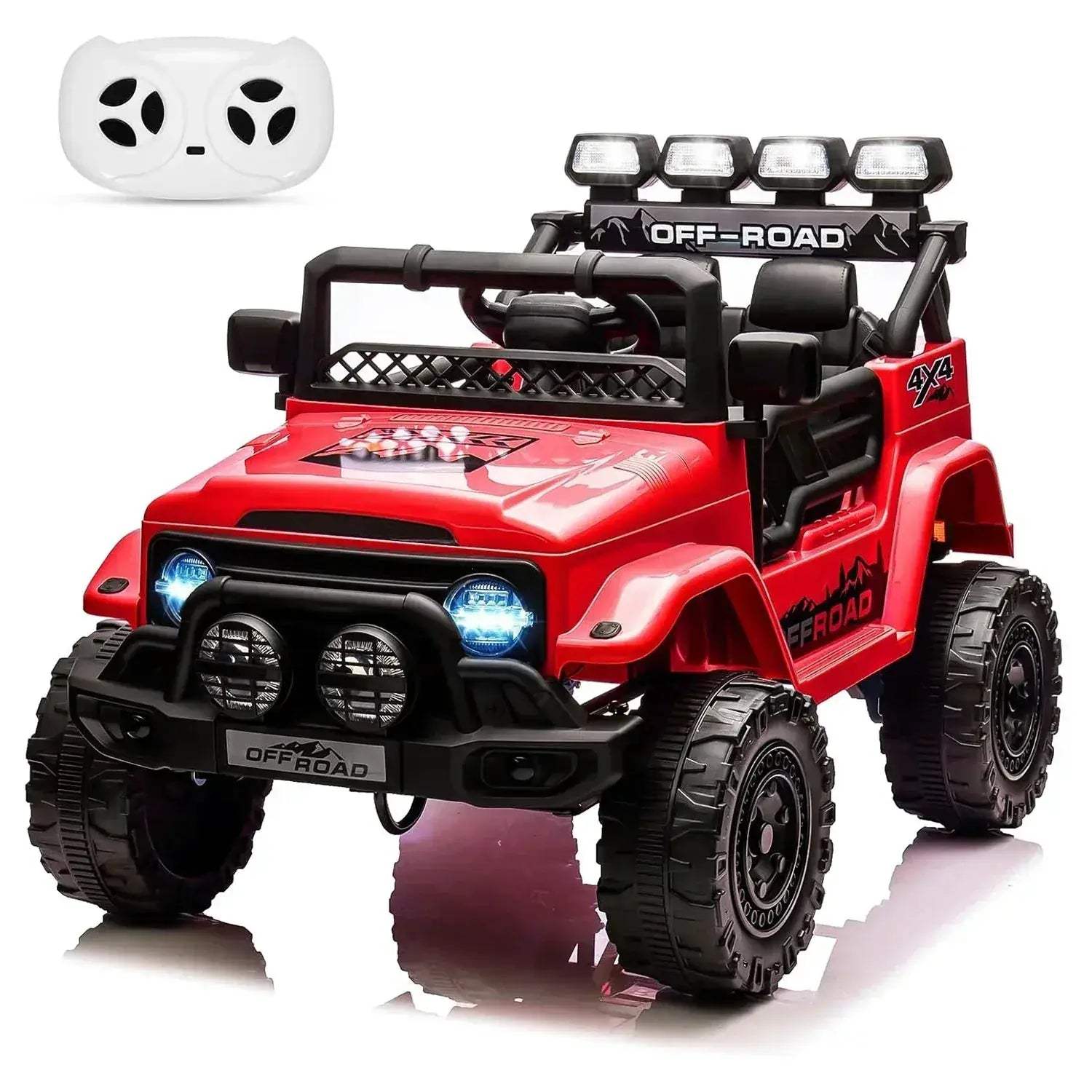 12V Kids Ride On Truck With Remote Control LED Lights - Image 11