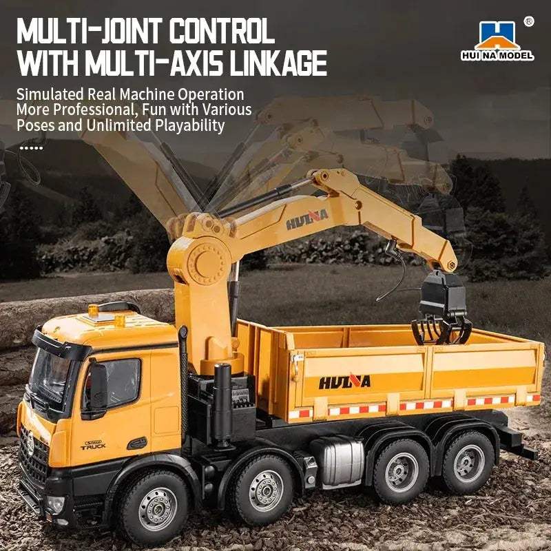 Scale Alloy Remote RC Dump Truck With Grab Function - Image 5