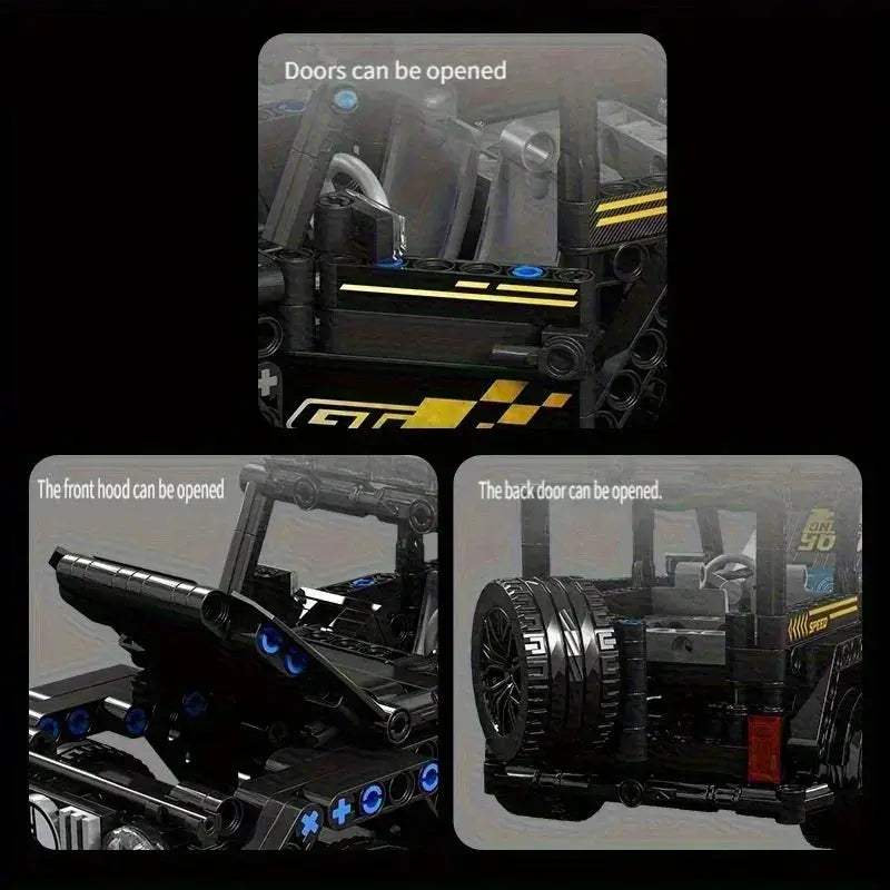 Black Car Building Blocks Compatible With Lego Ideal Gift - Image 2