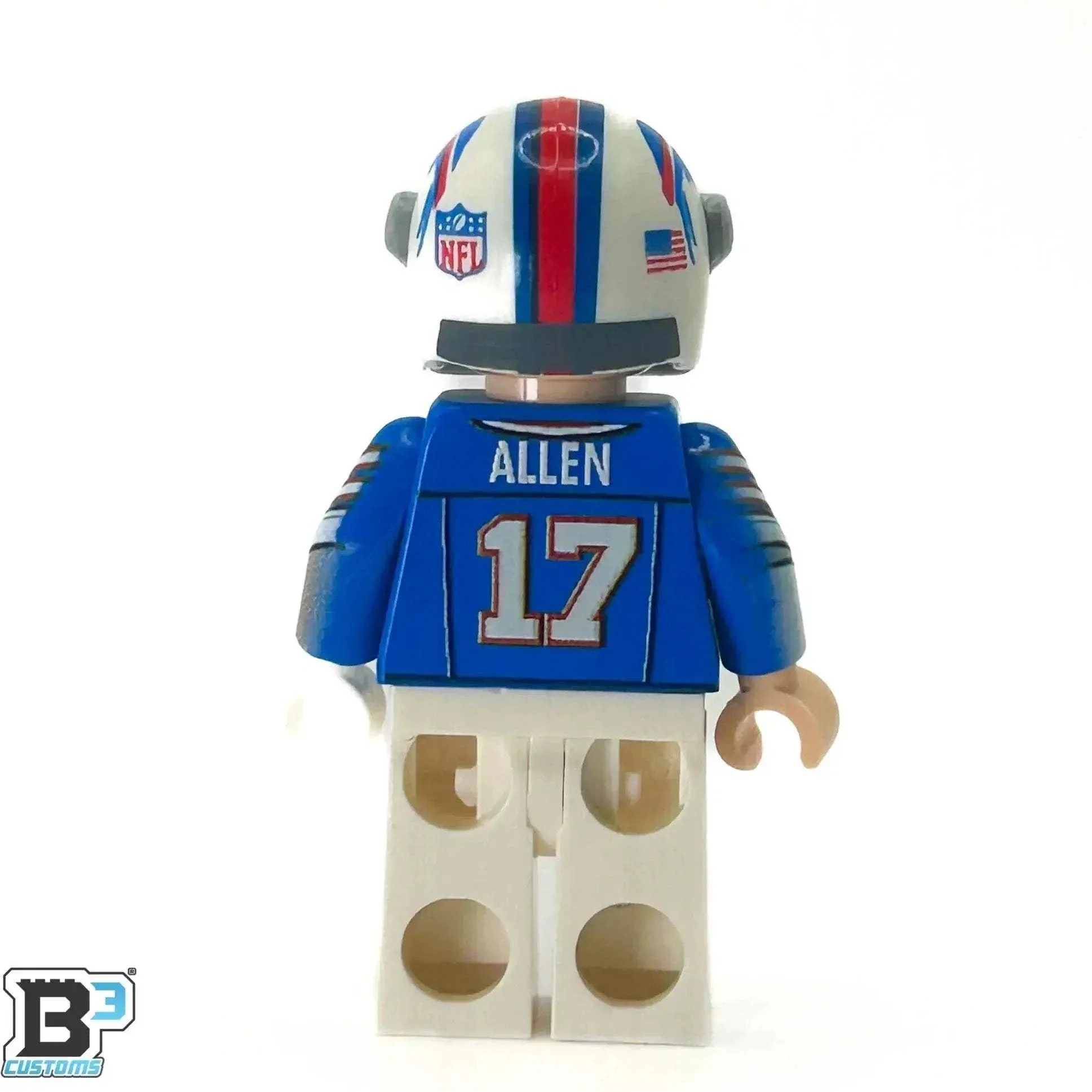 #17 QB Bills Football Player Minifig - Image 3