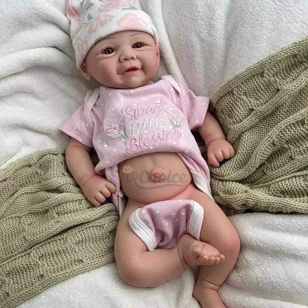 Silicone Reborn Doll 17 Inch Realistic Baby Girl Companion - Image 9