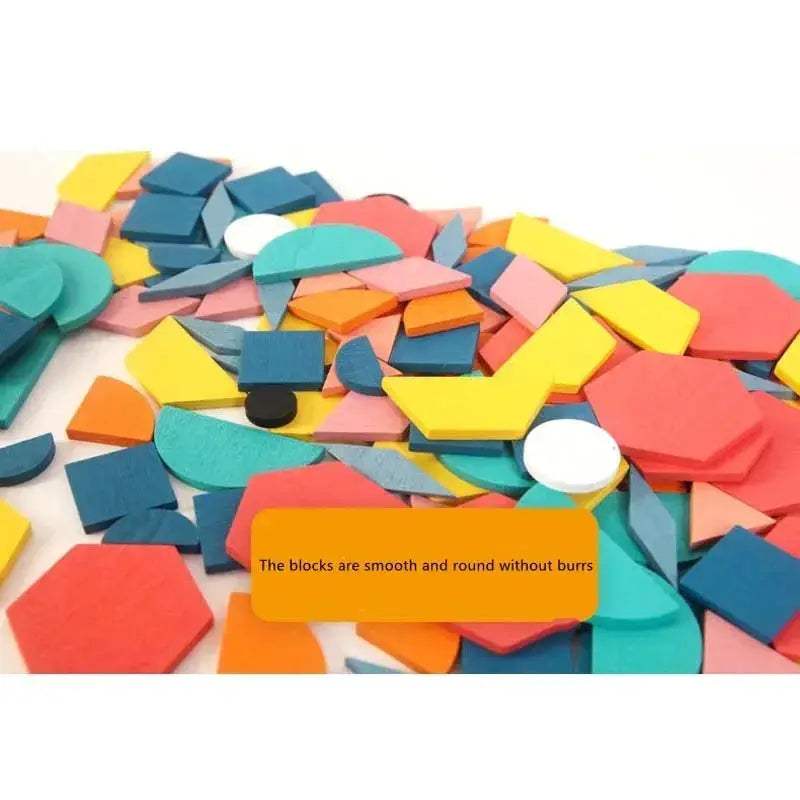 Montessori Wooden 3D Geometric Shape Puzzle Set For Early Education - Image 4