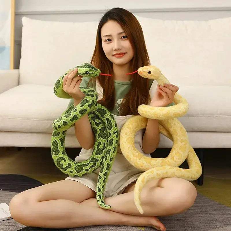 Giant Python Plush Toy 200cm Realistic Stuffed Snake - Image 4