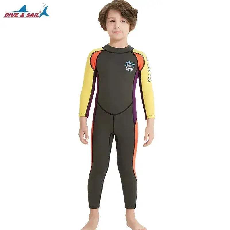 2.5mm Neoprene Kids Wetsuit Keeps Warm In Cold Water - Image 12