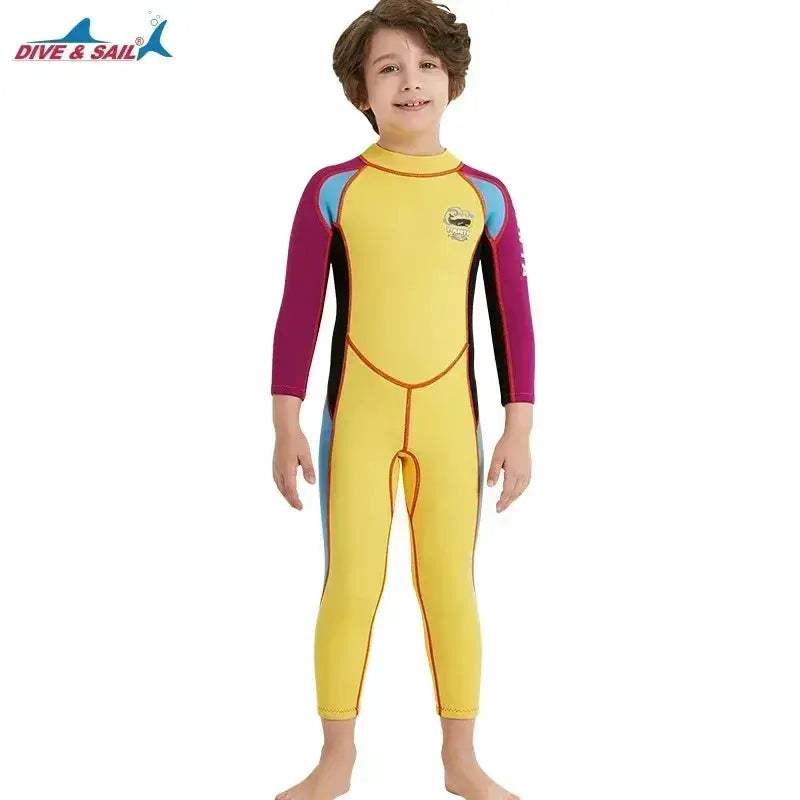 2.5mm Neoprene Kids Wetsuit Keeps Warm In Cold Water - Image 7