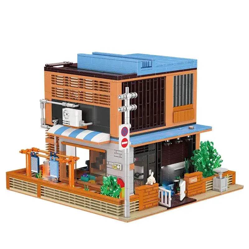 Educational Japanese Style Hut Building Blocks Street View Set - Image 11