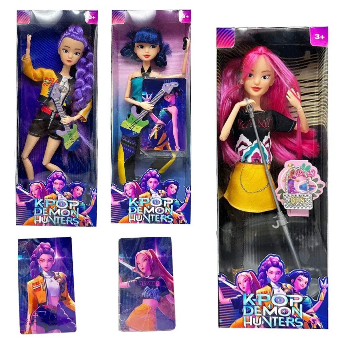 Kpop Demon Hunters Action Figure Set With Musical Instrument - Image 2