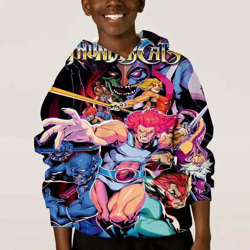 Thundercats Anime Hoodie Unisex 3D Print Sweatshirt Retro Style - Image 3
