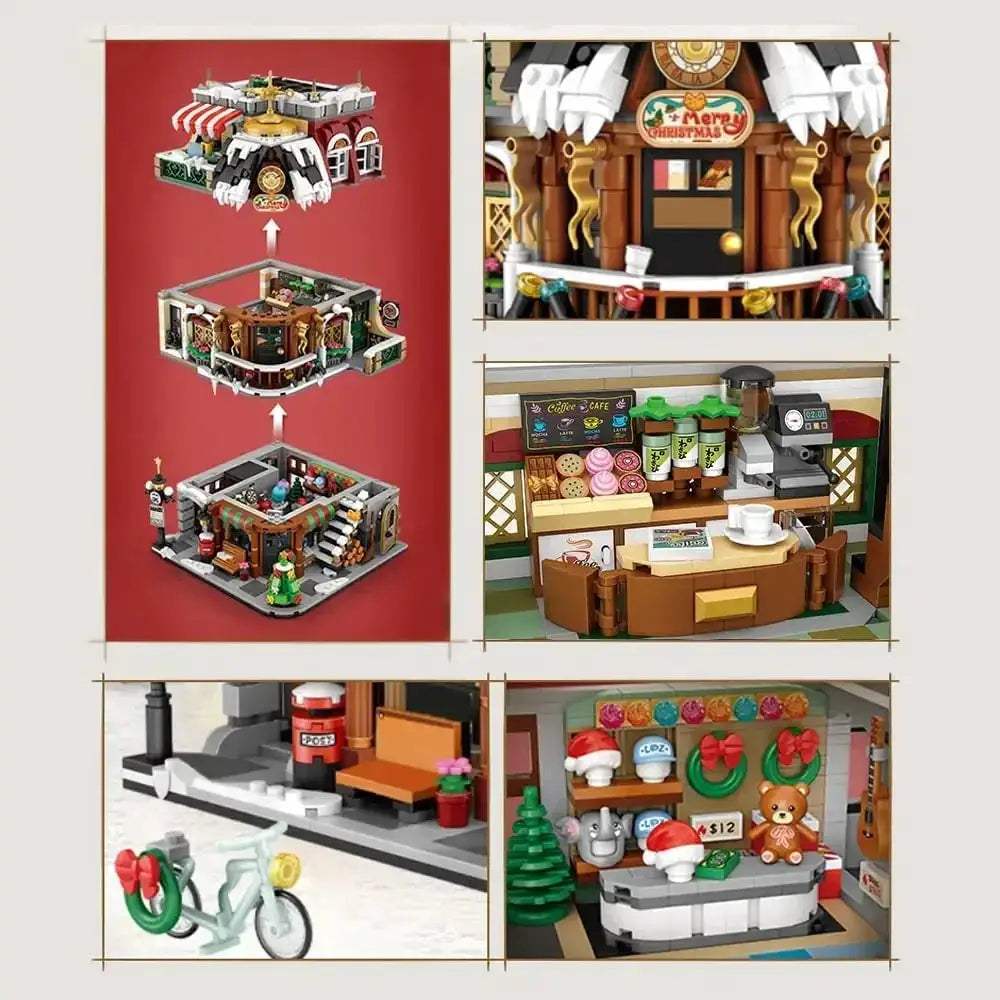 Creative Christmas Coffee Shop Building Blocks Kit 2506 Pcs - Image 3
