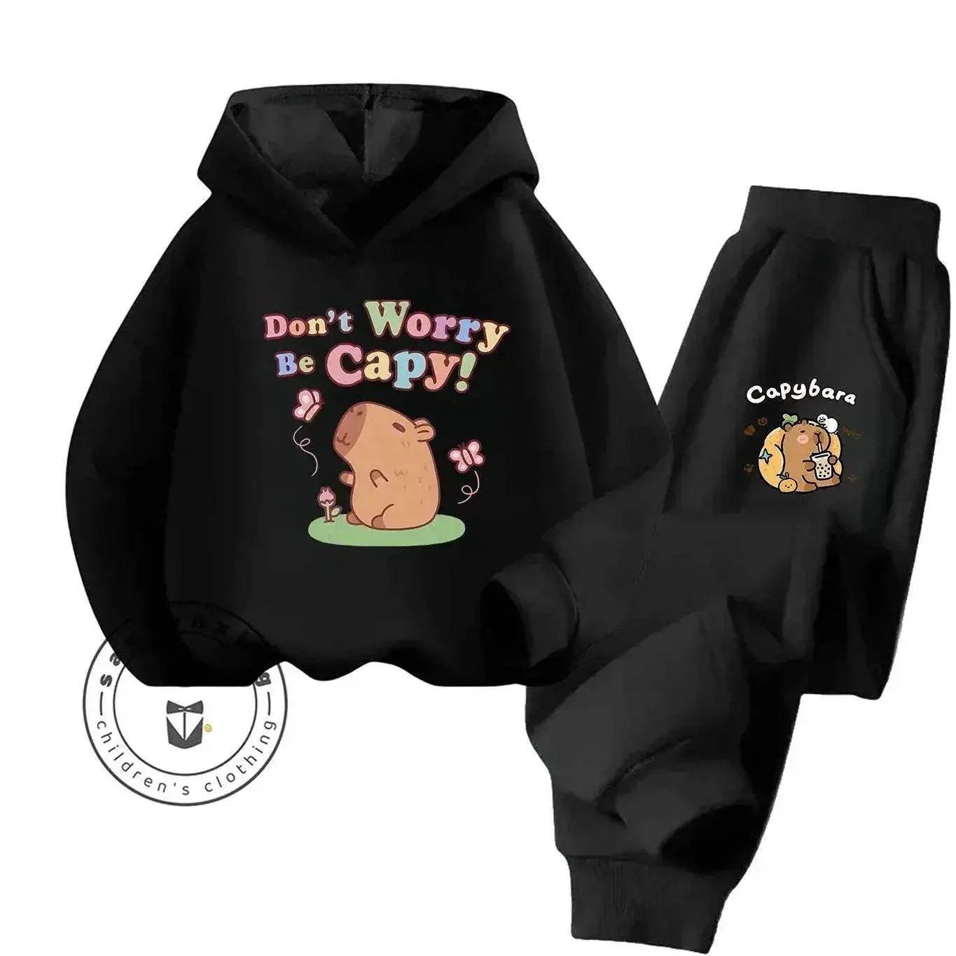 2D Capybara 2025 New Hoodie Set Print Fashion Casual Kids Teens Boys Girls Hot Sale Autumn Winter - Image 15