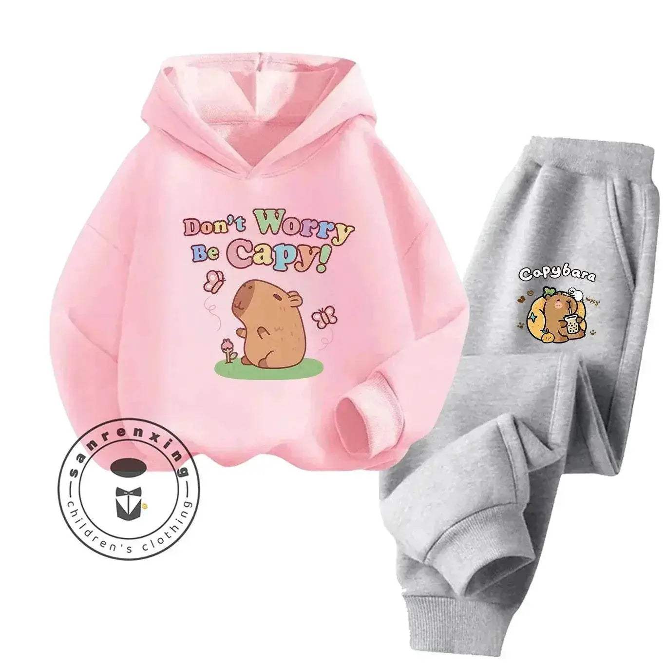 2D Capybara 2025 New Hoodie Set Print Fashion Casual Kids Teens Boys Girls Hot Sale Autumn Winter - Image 16