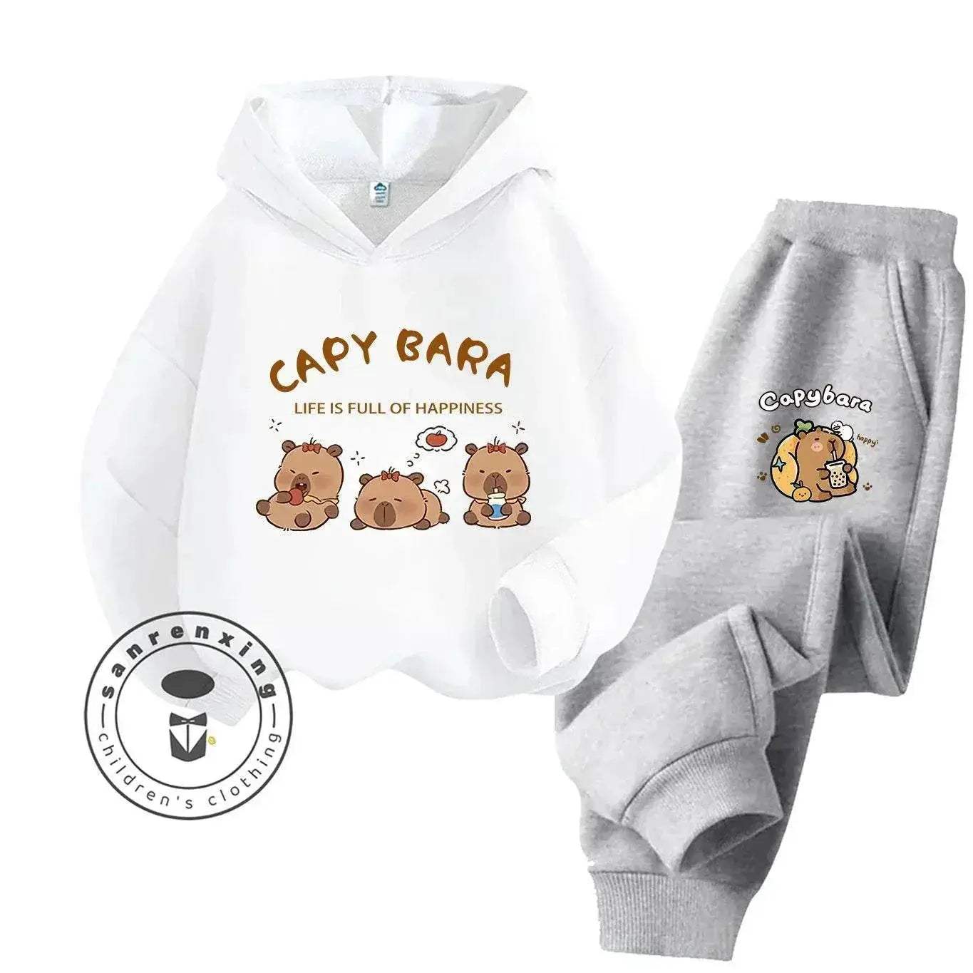 2D Capybara 2025 New Hoodie Set Print Fashion Casual Kids Teens Boys Girls Hot Sale Autumn Winter - Image 18