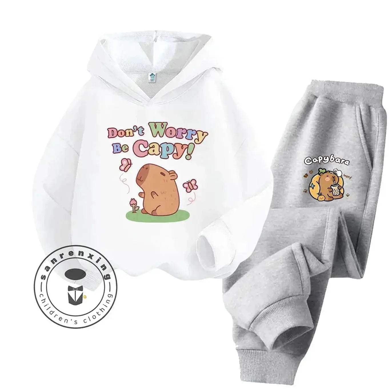 2D Capybara 2025 New Hoodie Set Print Fashion Casual Kids Teens Boys Girls Hot Sale Autumn Winter - Image 19