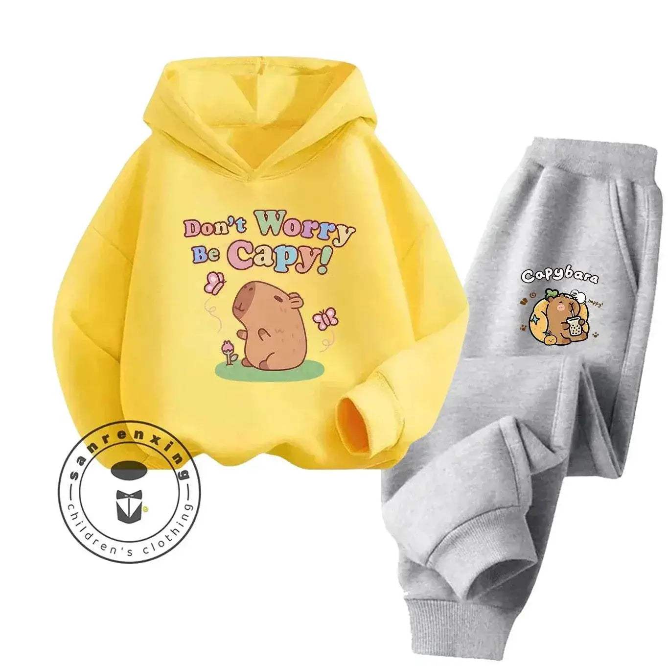 2D Capybara 2025 New Hoodie Set Print Fashion Casual Kids Teens Boys Girls Hot Sale Autumn Winter - Image 20