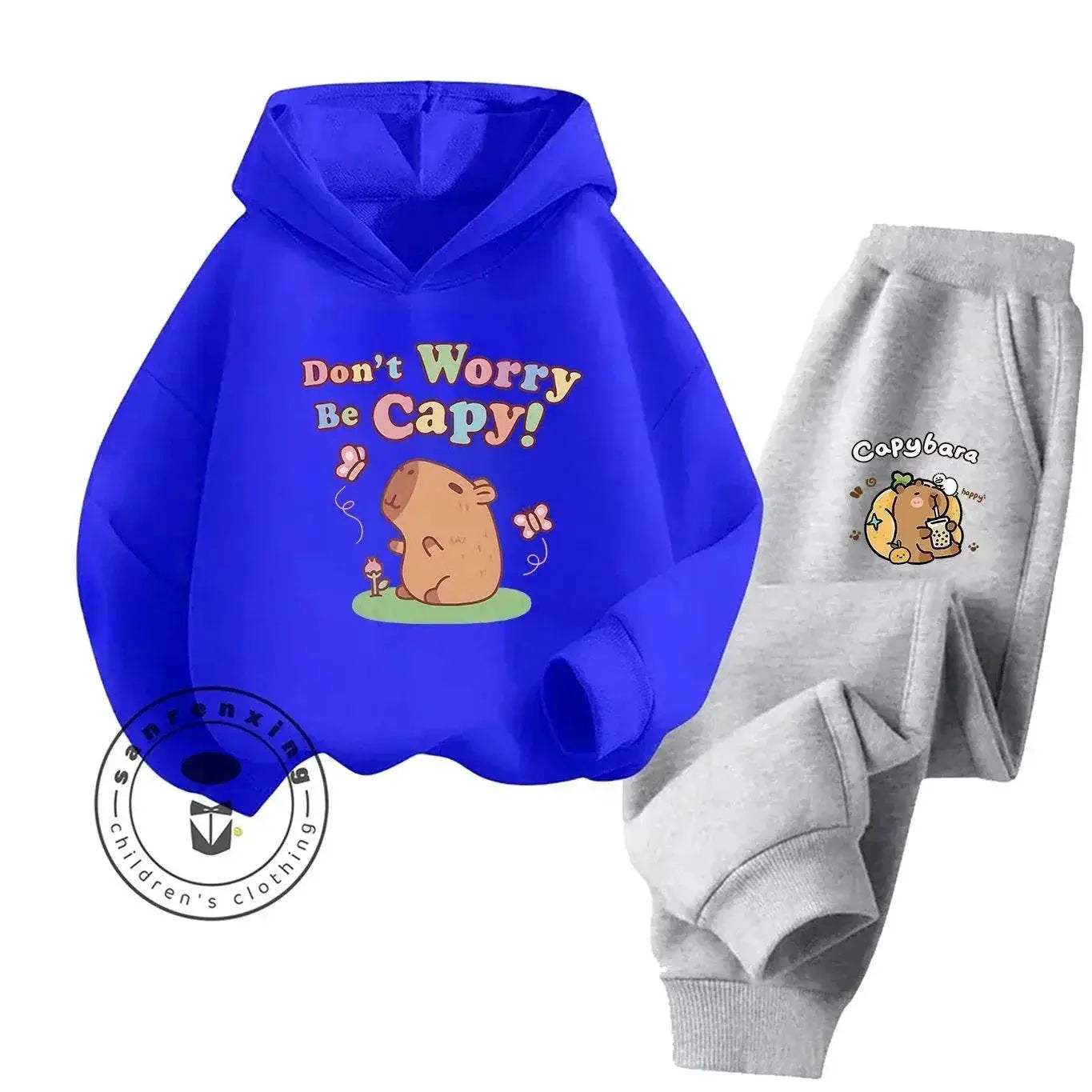 2D Capybara 2025 New Hoodie Set Print Fashion Casual Kids Teens Boys Girls Hot Sale Autumn Winter - Image 7