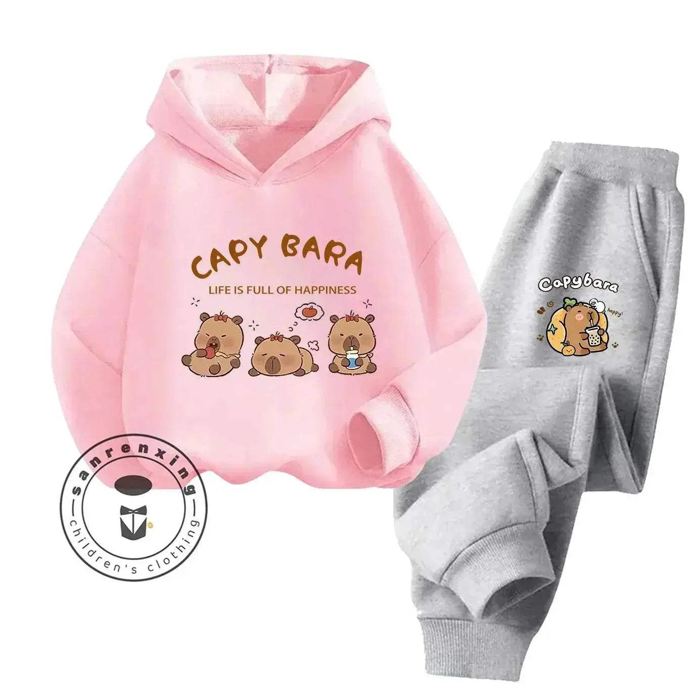 2D Capybara 2025 New Hoodie Set Print Fashion Casual Kids Teens Boys Girls Hot Sale Autumn Winter - Image 9
