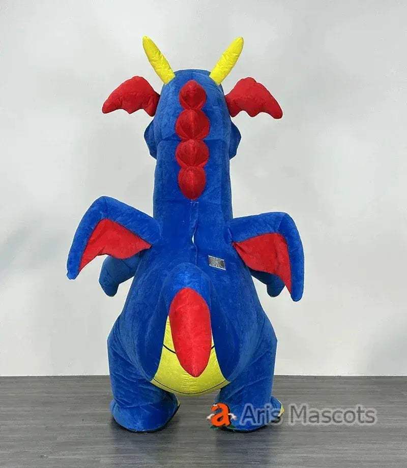 Blue Inflatable Dinosaur Costume for Adults Realistic Full-Body Cosplay - Image 4