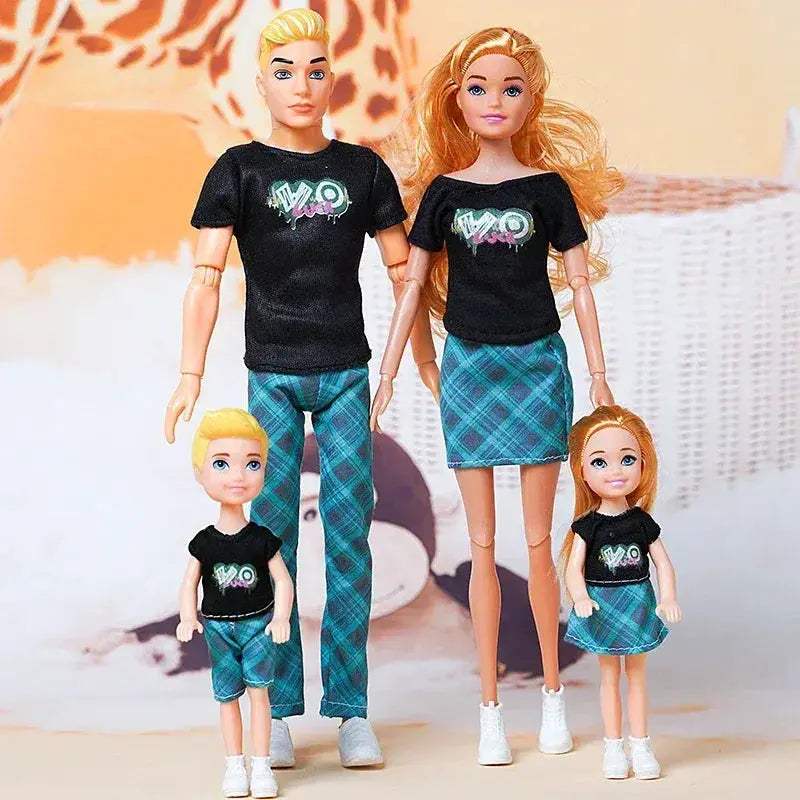 30cm Movable Family Doll Set Educational Toy For Kids - Image 22