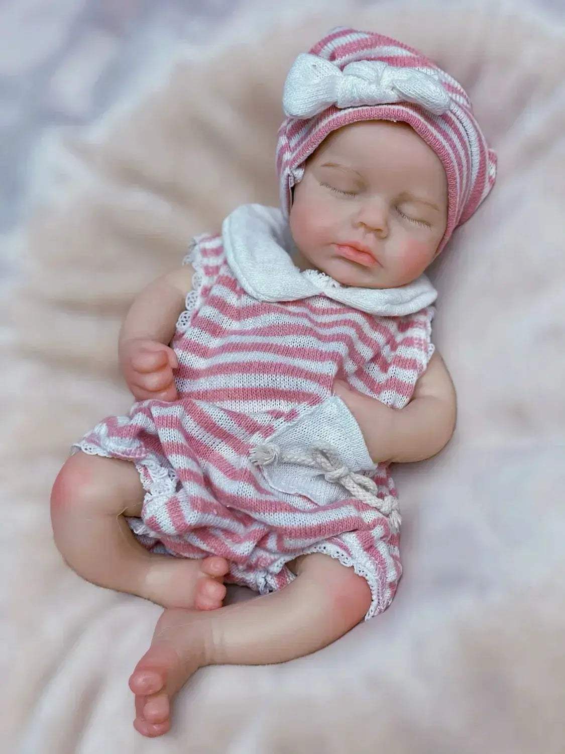 33cm Full Body Silicone Reborn Doll With Open Mouth - Image 6