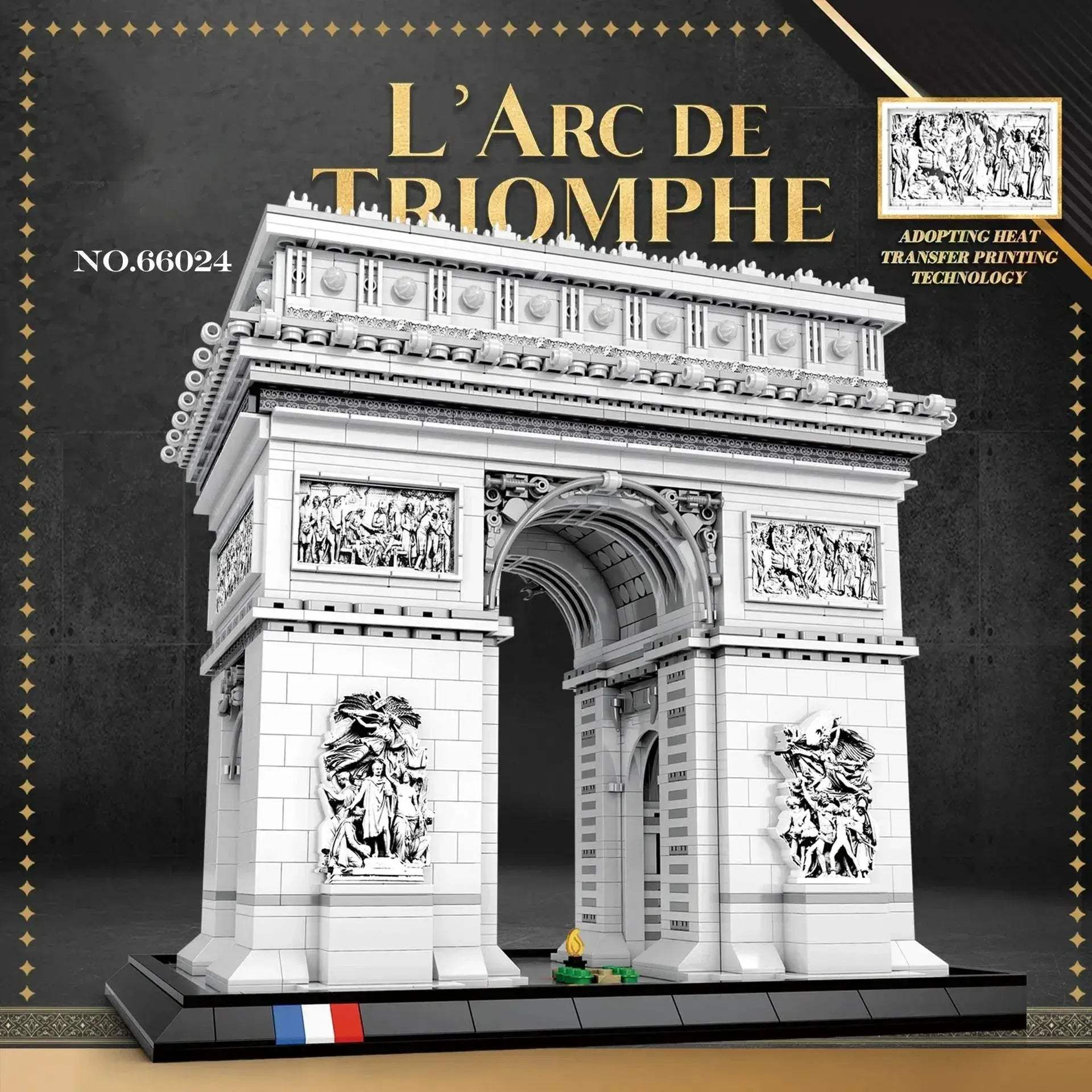 Arc de Triomphe Building Blocks Set Lego Compatible 3718pcs