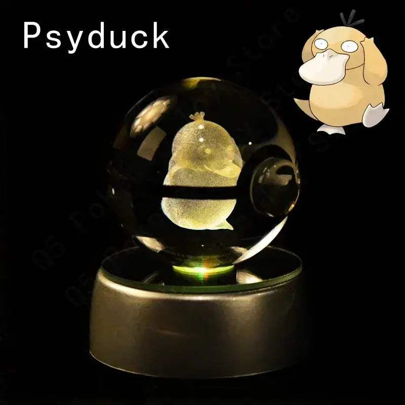 Pokemon Crystal Ball Night Light LED Lamp Glow Gift - Image 12