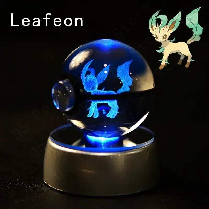 Pokemon Crystal Ball Night Light LED Lamp Glow Gift - Image 27