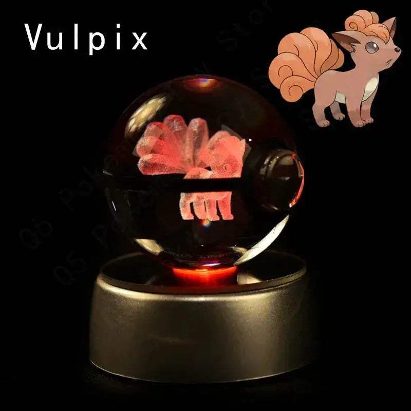 Pokemon Crystal Ball Night Light LED Lamp Glow Gift - Image 40