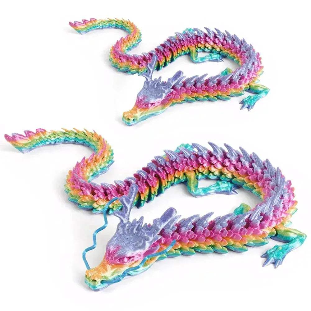 3D Printed Fully Articulated Dragon Ornament Set For Desk Display - Image 2