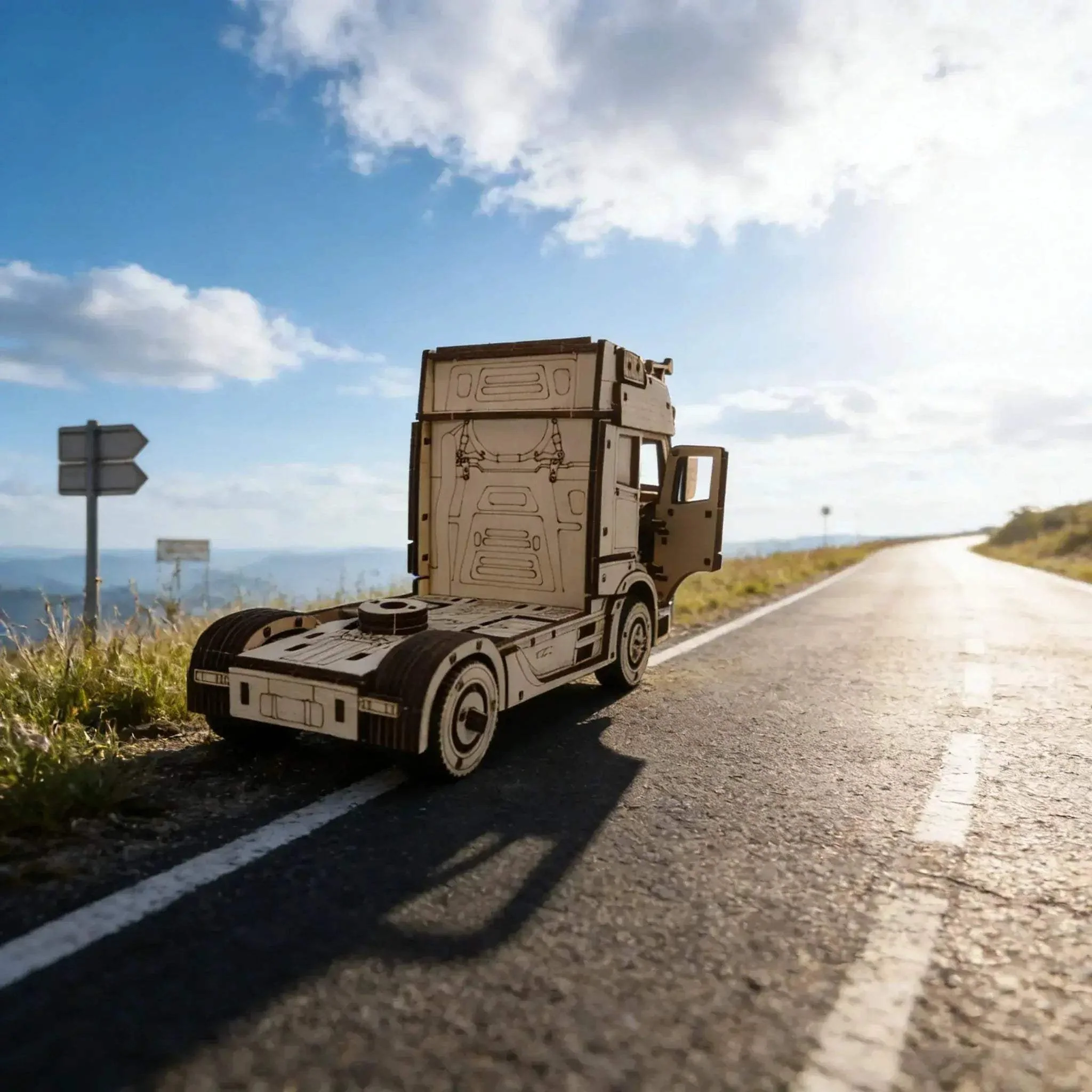 3D Wooden Truck Puzzle Model Kit For Gift And Decor - Image 4