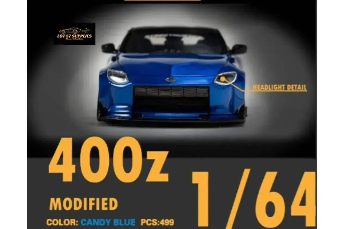 404ERROR Nissan 400Z Candy Blue 1:64 Resin Model - Image 4