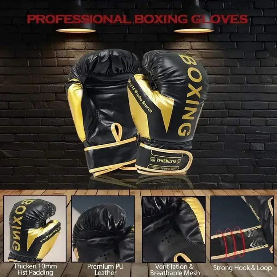 4ft Heavy Punching Bag Set With 12oz Gloves Home Gym - Image 4