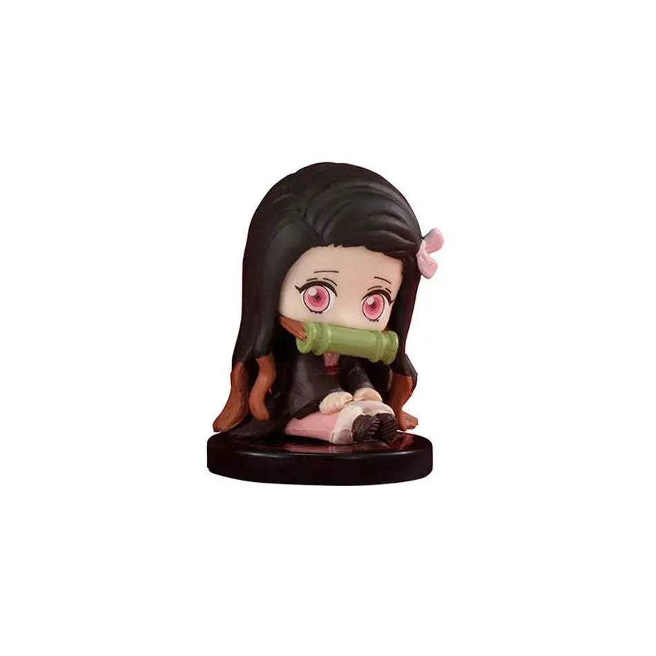 5 Pcs Set Chibi Mini Figurines, Kawaii Demon Slayers Tanjiro Nidouzi Inosuke Zenitsu Anime Figures 5 CM - Image 6