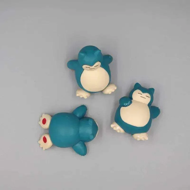 5 Pcs Snorlax Cake Topper Figurines, Pokemon Anime Mini Figure 1.8-3cm Cake Decor Kawaii Ornaments - Image 4