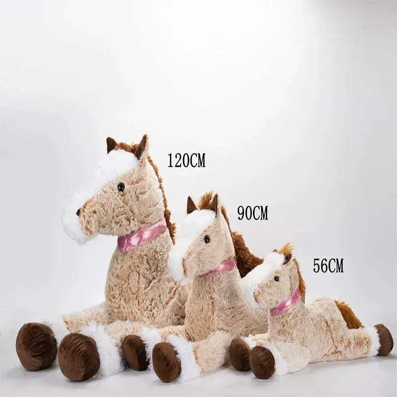 Large Size Lying Horse Plush Toy 56CM Soft Gift Premium - Image 5
